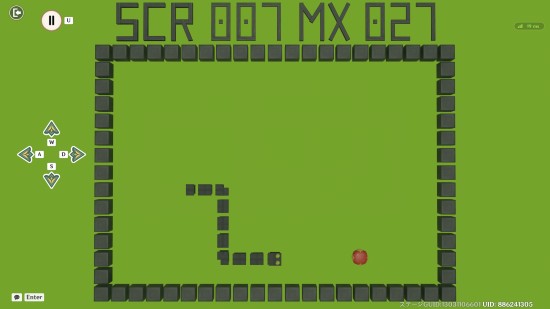 ヘビゲームの様子
