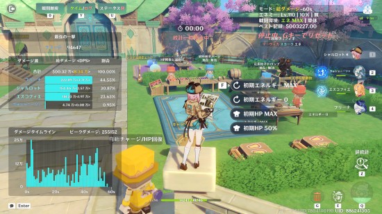 ダメージチェックのステージ
